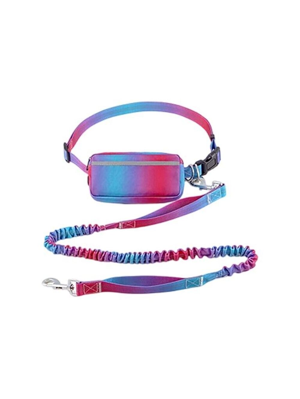Dog Harness Waist Leash with Pouch Bag, Handsfree